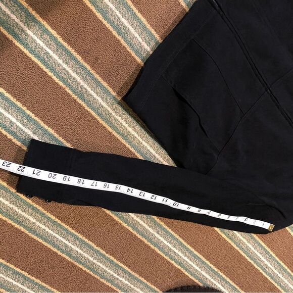 St. John Sport Black Faux Suede Zip Jacket Small Boho Western VTG Y2K Cowgirl - Picture 14 of 16